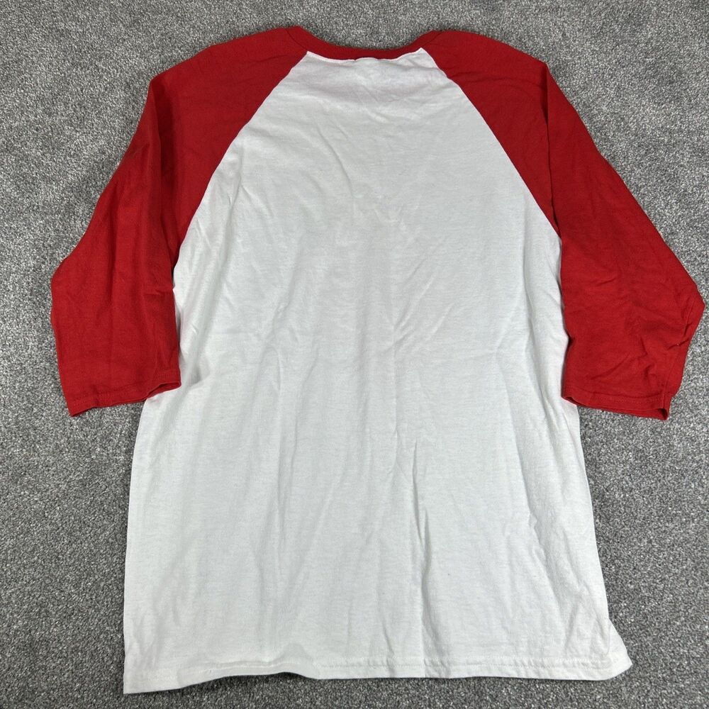 Lot Of 2 Hank Williams Jr Tee Shirts Size M Raglan Red White HANK JR Camo - Picture 6 of 12